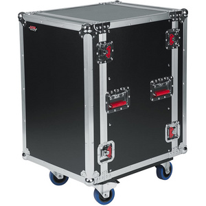 Factory Custom 4U 5U 6U Rack Flight Case Industrial Rolling Server Case 19 inch Rack Case with Caster Wheels