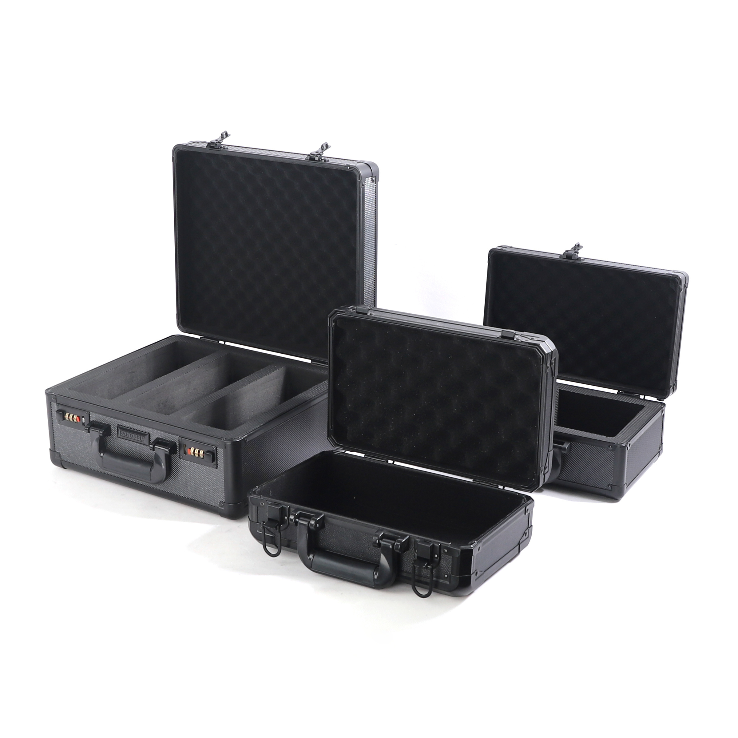 Custom Aluminum Hardware Flight Case Tool Storage Box  Briefcase Combination Lock