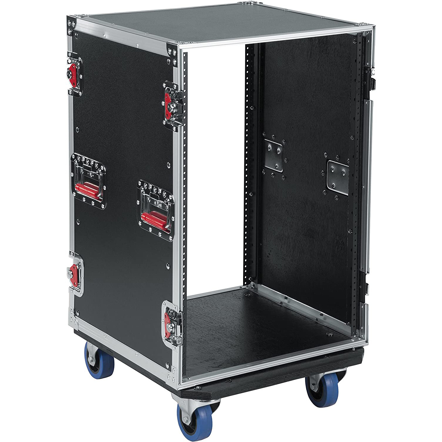 Factory Custom 4U 5U 6U Rack Flight Case Industrial Rolling Server Case 19 inch Rack Case with Caster Wheels