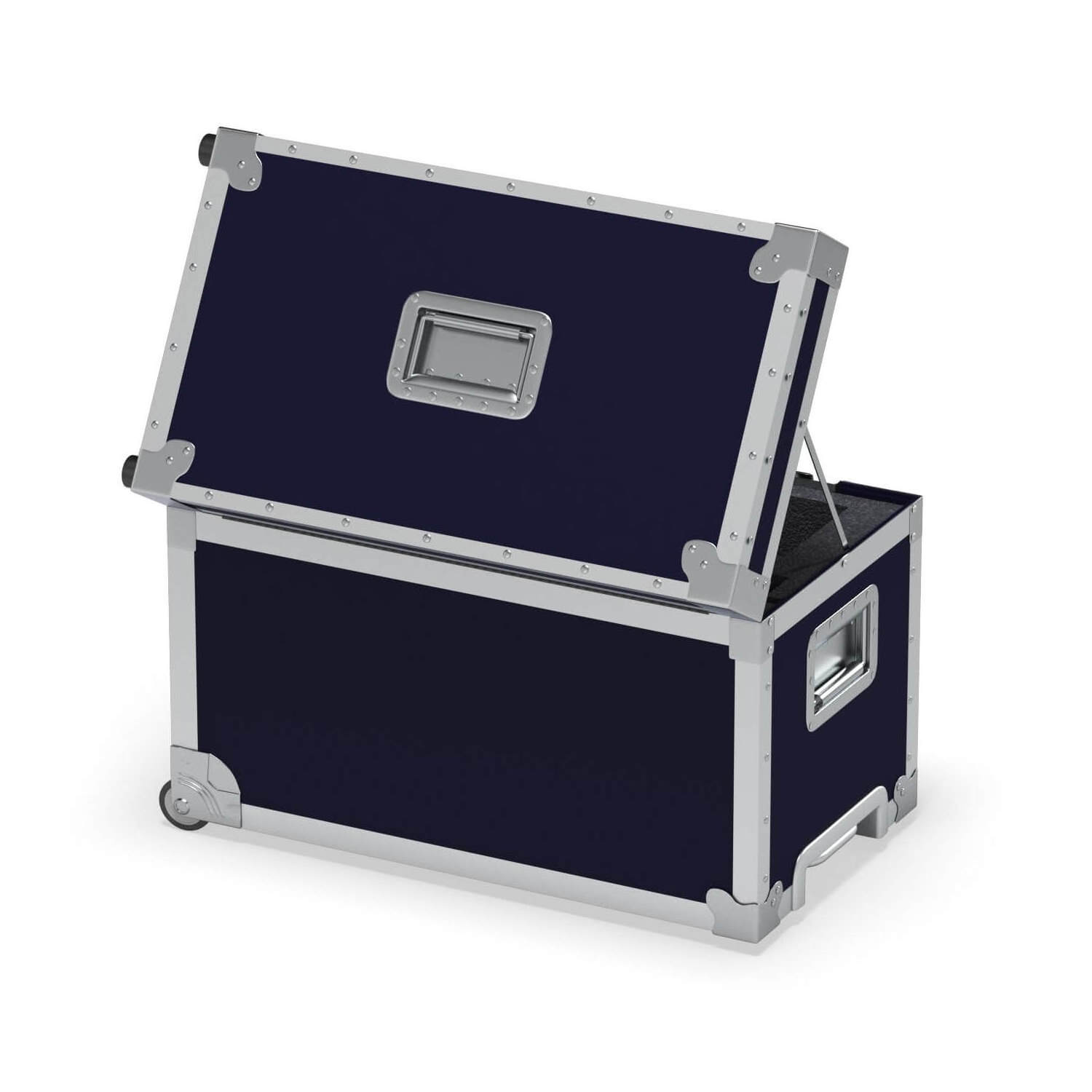 Manufacturers Custom Aluminum Trunk Large Road Case With Heavy-Duty Casters and Tour Grade Hardware