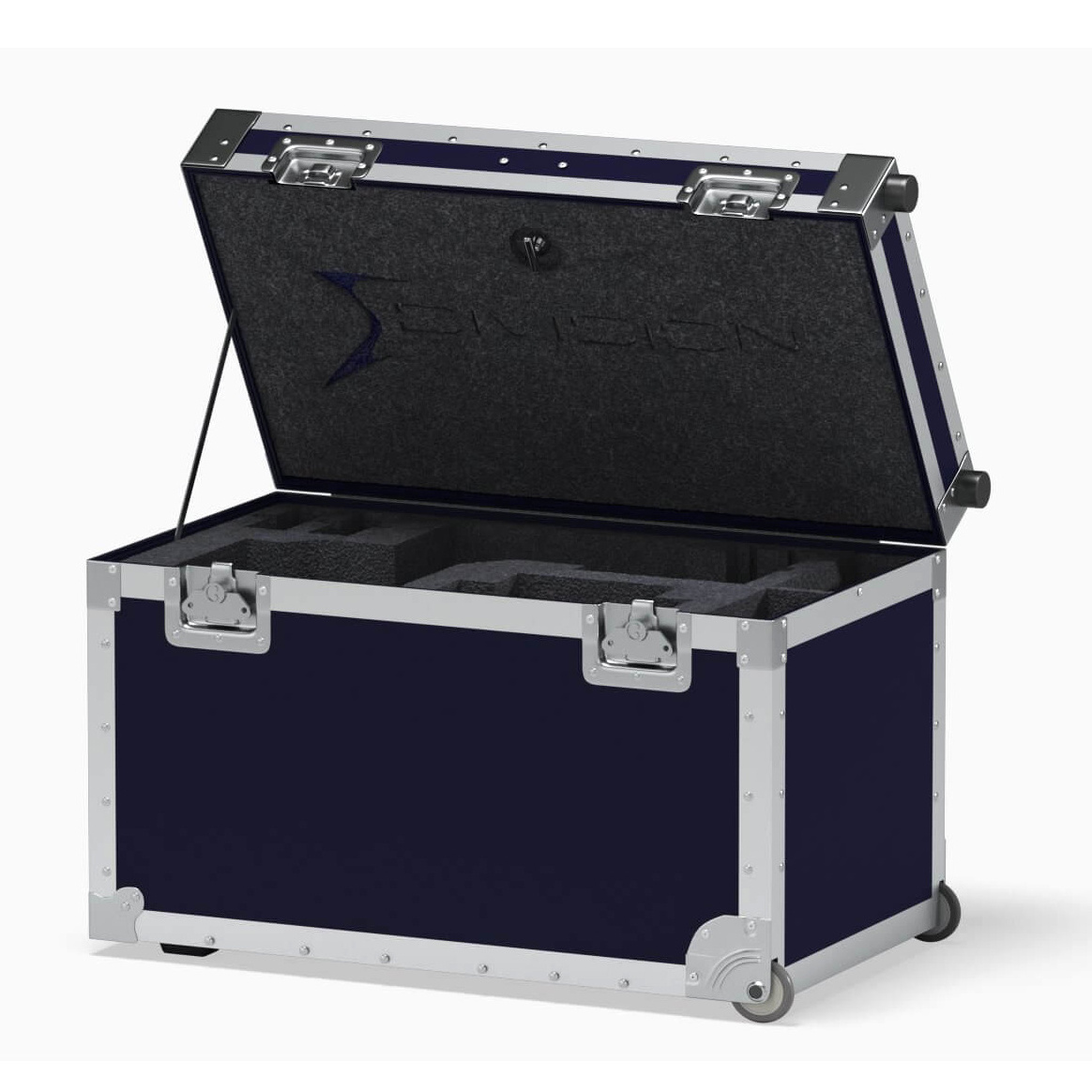 Manufacturers Custom Aluminum Trunk Large Road Case With Heavy-Duty Casters and Tour Grade Hardware