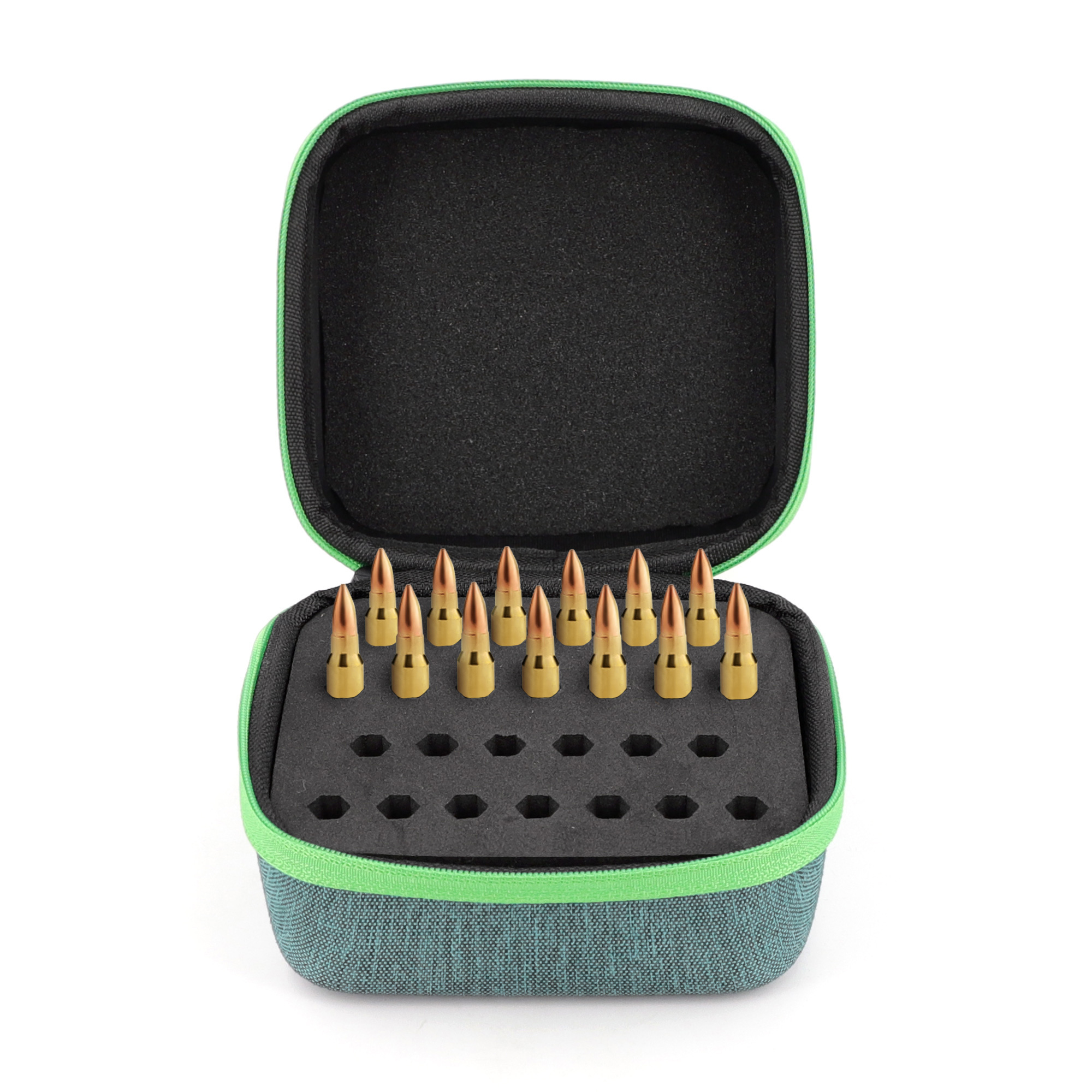 Custom Small EVA Zipped Tool Storage 9mm Ammo Bullet Case Box Bag