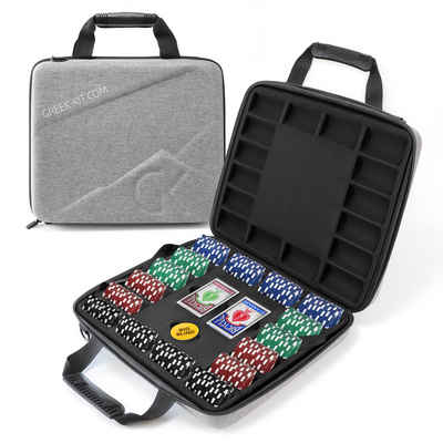 Carry 1000/2000 clay casino chip set poker eva case box bag, poker chip set for home games