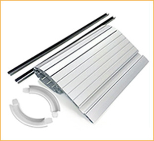 Plastic roller shutter transparent door ABS tambour door slat RV bathroom door office and kitchen