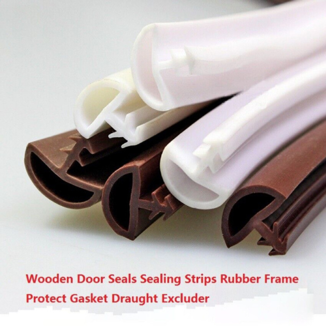 TPE TPR PVC Heat Resistant Protect Gasket sealing Rubber Wooden Door Strips Rubber Seal door bottom seal