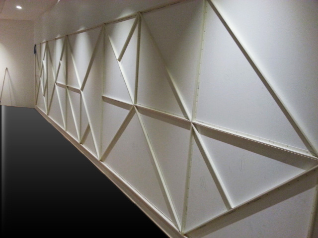 Easy install acoustic solution fabric wall track pvc stretch ceiling profile for film