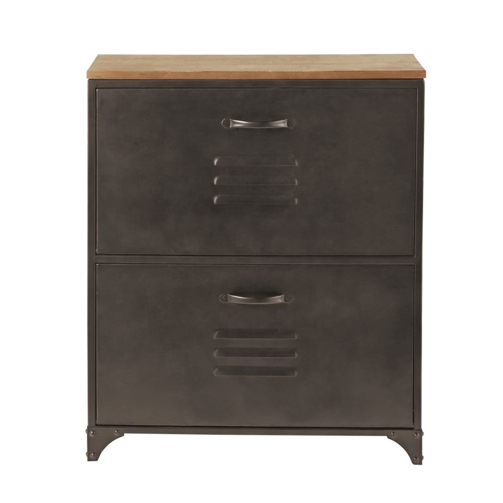 Bedroom Mid Century Furniture Metal Bedside Locker Nightstand Design