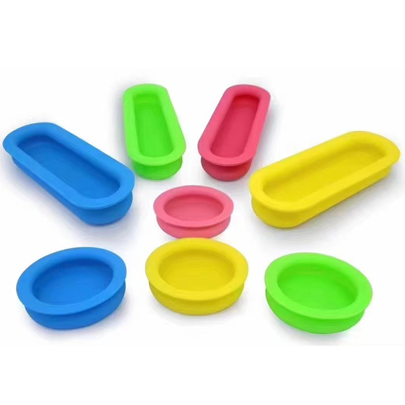 Children Furniture Colorful Kids Wardrobe Door rubber Plastic Cabinet Door Flush cartoon Pull Handle knobs