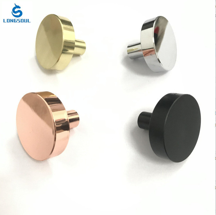 Competitive price Modern designs Rose Gold Aluminum Drawer Knob Furniture Kitchen Knobs Cabinet pull Handle