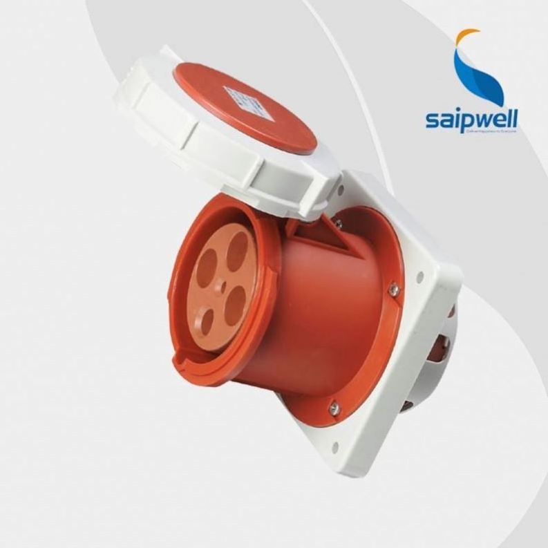 Saipwell IP67 Outdoor ABS Industrial Waterproof Plug Red Sockets Interminal Lock