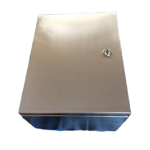 SAIPWELL Brushed Stainless Steel SS316 Control Box SPB-504020 1.2mm Thickness Waterproof Distribution Panel Enclosure