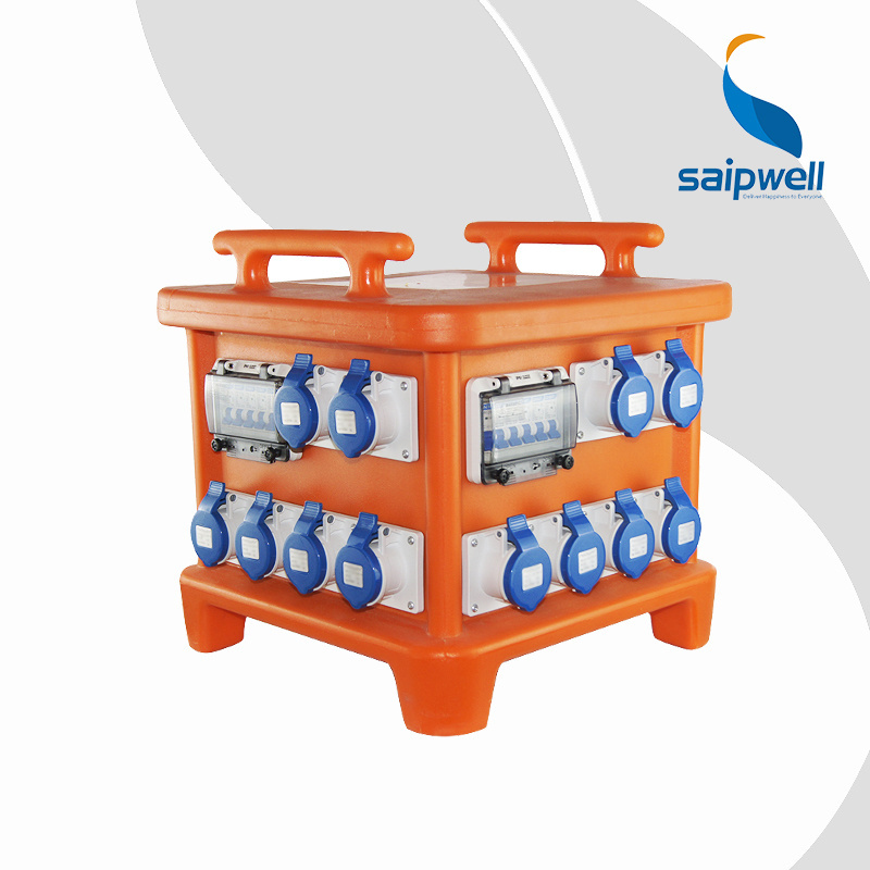 Outdoor IP67 Box SAIPWELL Waterproof Electrical Power Portable Distribution box control panel SP-BOX-02