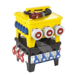 Custom Stackable Compact Design 125 Amp 3 Phase Portable Spider Box Power Distribution Panel plastic control cabinet