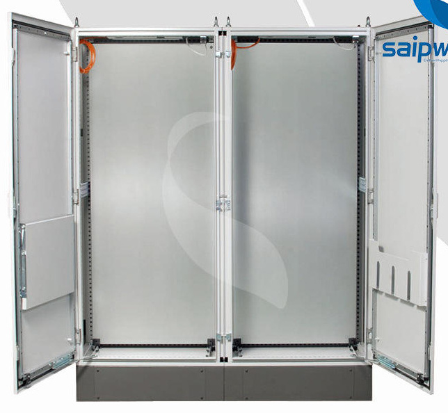 SAIPWELLL Powder Coated Modular Floor Standing Extensible Enclosure custom metal boxes distribution box metal single/double door