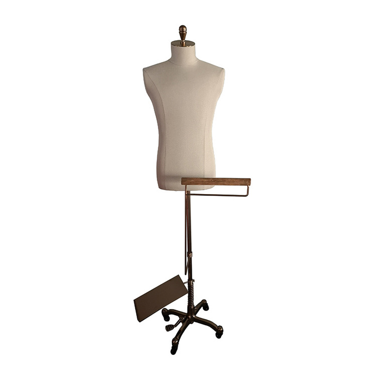 Warehouse Clothes Display Mannequin Male Dressmaker Dummy Dress Form Head Mannequin Wooden Arms Male Male Mannequin Torso