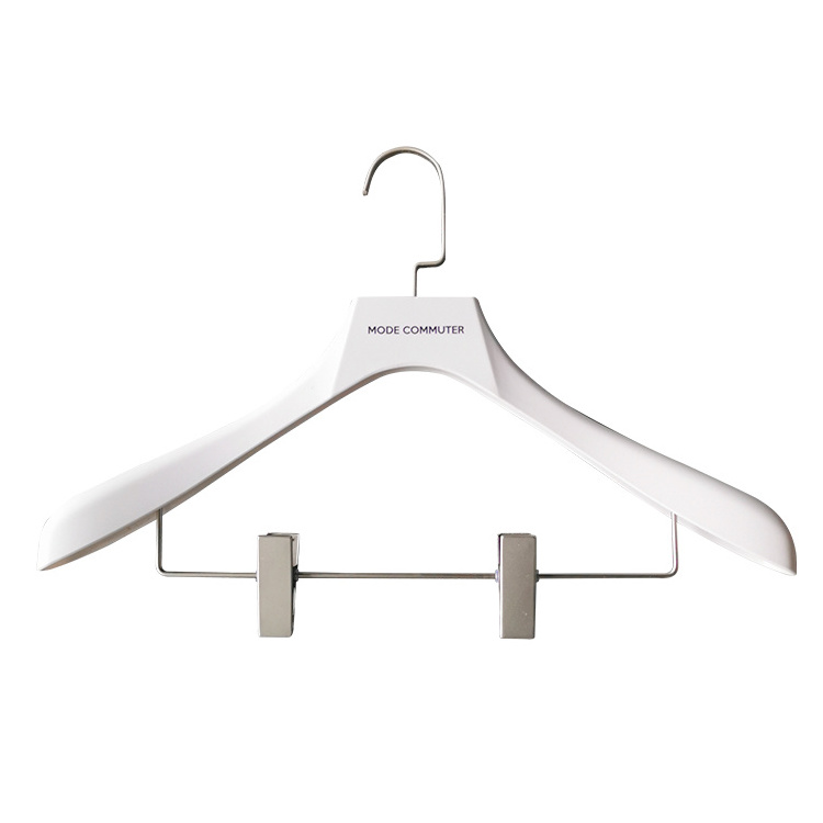 Hot-selling High-quality Hangers That Can Hang Clothes and Pants Wardrobe Iron Injection Plastic Custom Made Multifunction White