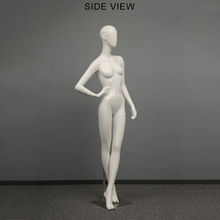 Wholesale Window Display Dummy Full Body Fiberglass Mannequin Female Makeup White Colors Plastic Full Body Mannequin For Coat