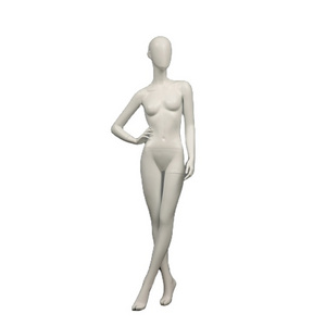 Wholesale Window Display Dummy Full Body Fiberglass Mannequin Female Makeup White Colors Plastic Full Body Mannequin For Coat