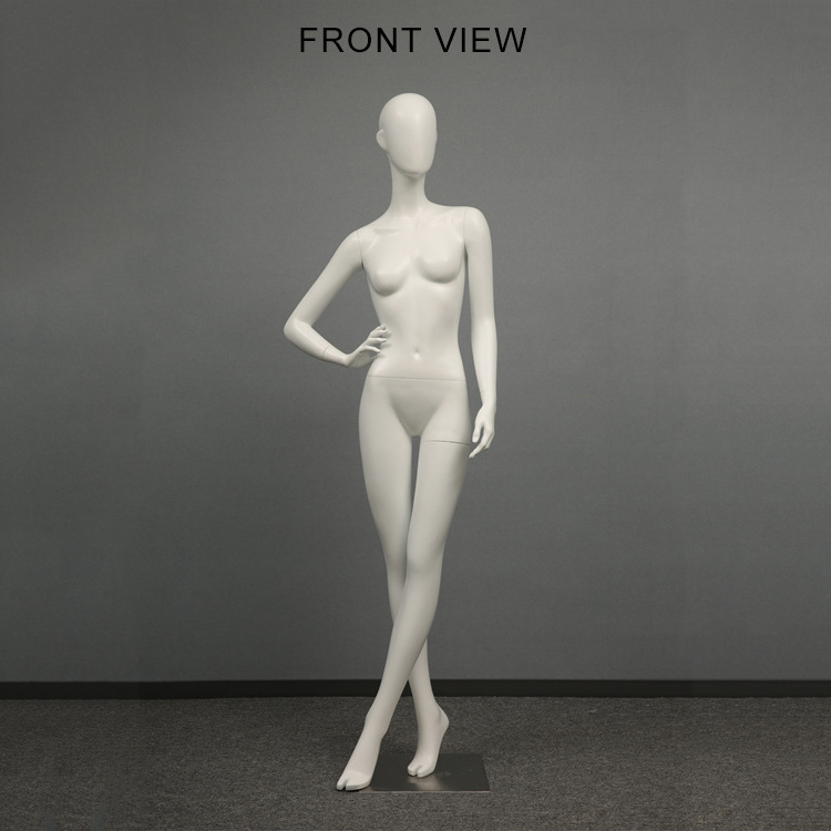 Wholesale Window Display Dummy Full Body Fiberglass Mannequin Female Makeup White Colors Plastic Full Body Mannequin For Coat