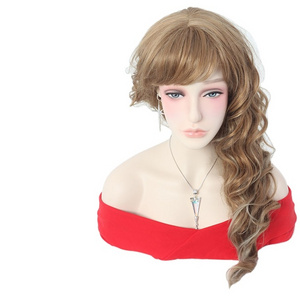 Wholesale Cheap Female Makeup Jewelry Display Wig Mannequin Head With Shoulder Wigs Mannequin Wigs Display With Shoulder