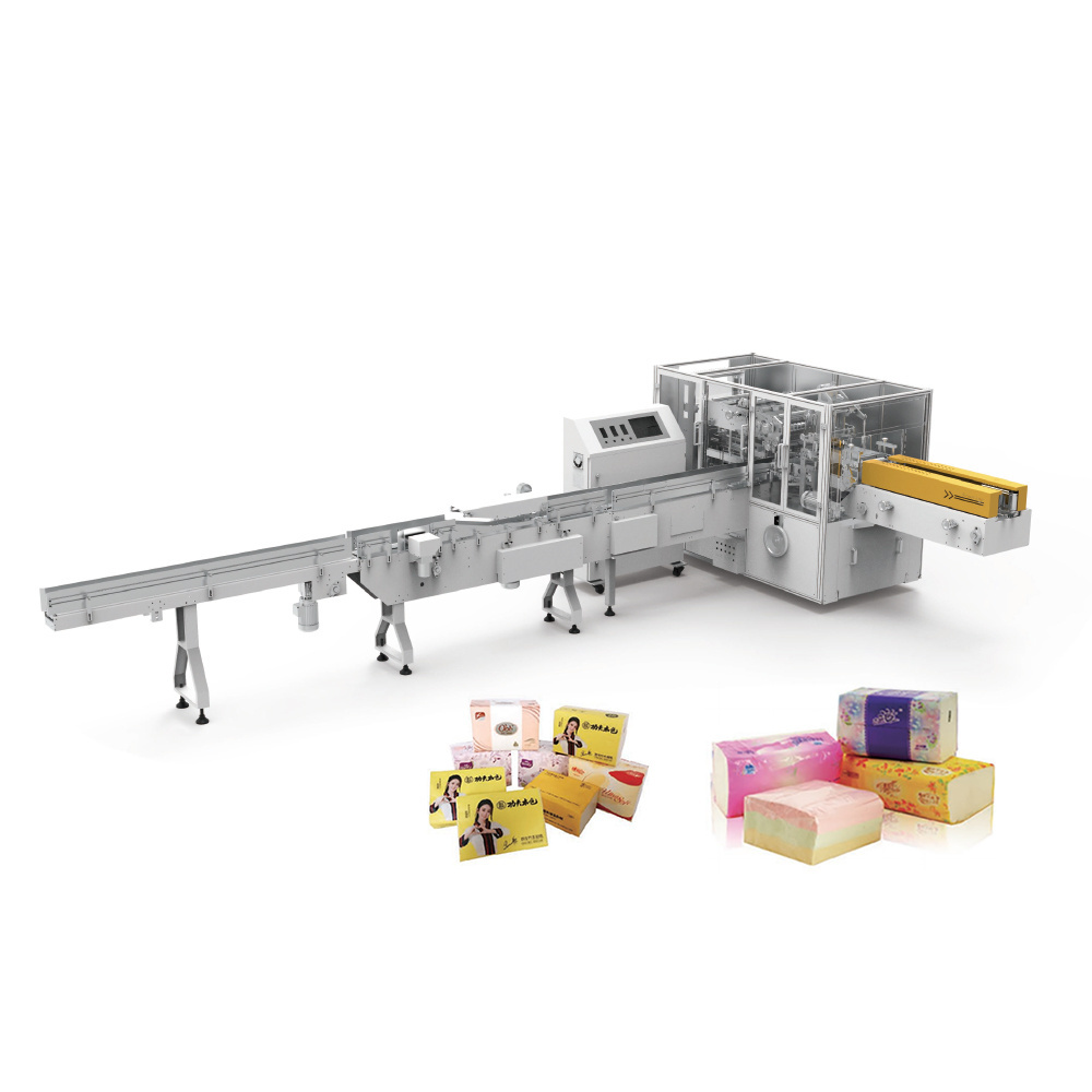 Low Price Facial Tissue Packaging Machine Sanitary Paper Wrapping Machine