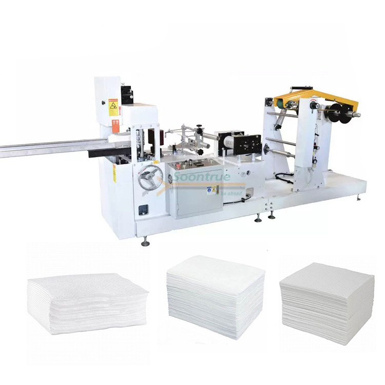 Full Automatic 1000sheets/min high speed Embossing Folding Napkin Tissue Paper Making Machine Paper Napkin Machine