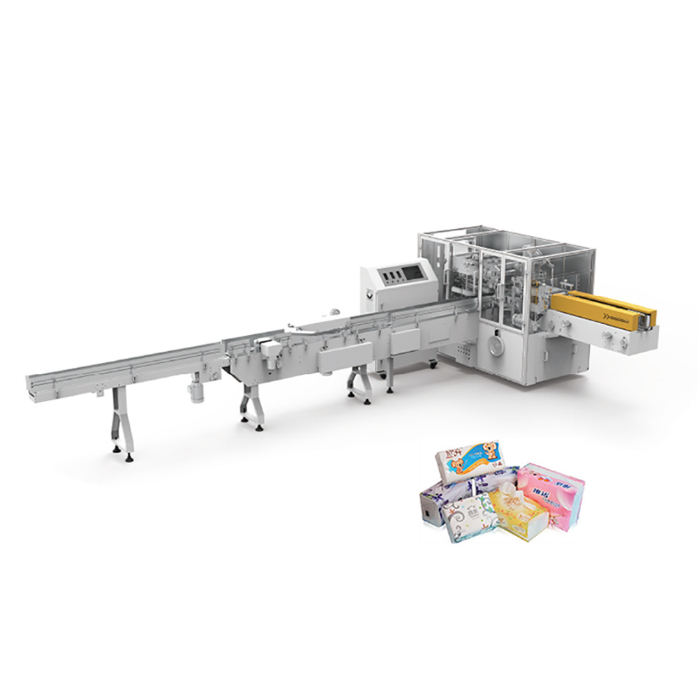 Low Price Facial Tissue Packaging Machine Sanitary Paper Wrapping Machine