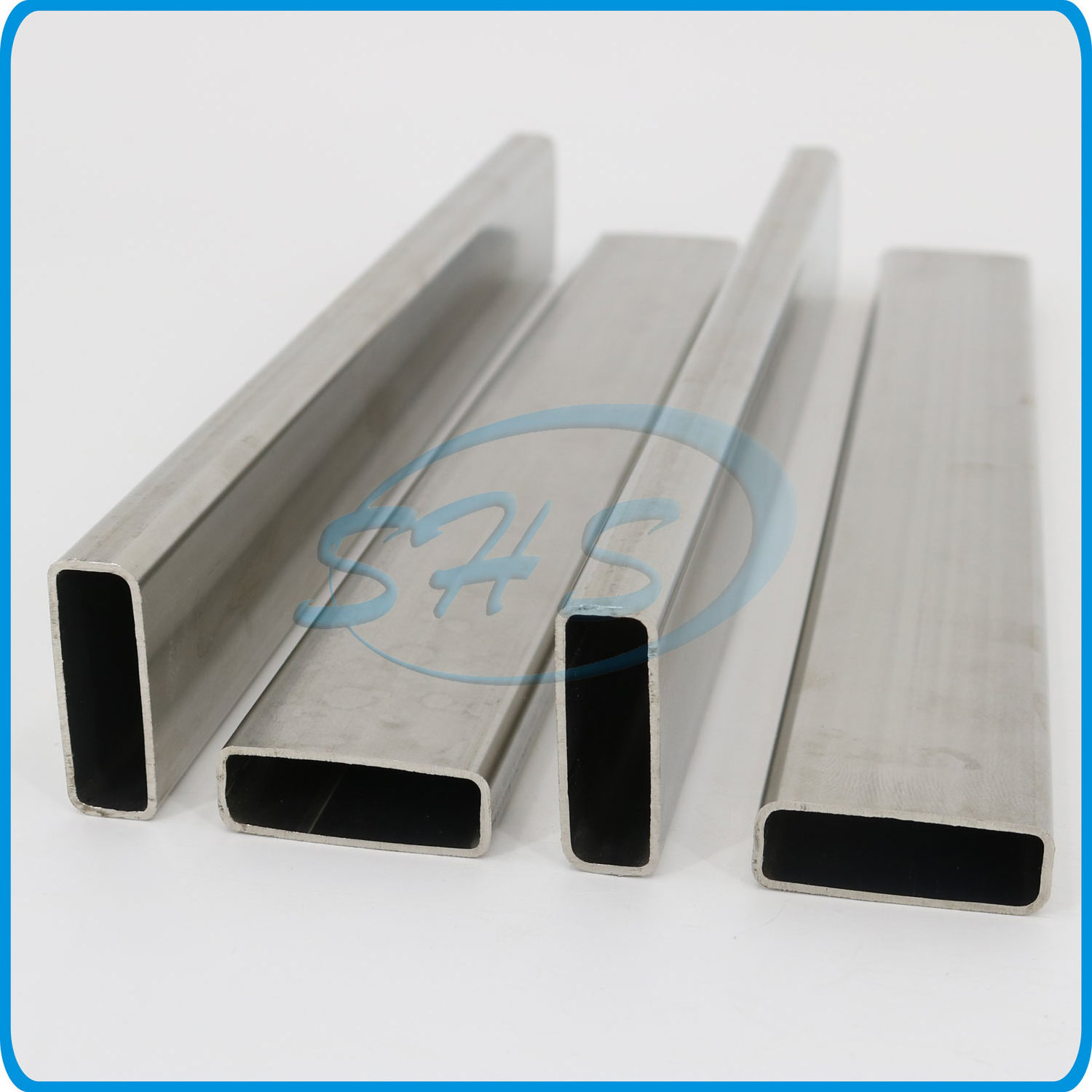 Flat Hollow Section Pipes Customize AISI 201 304L 304 316L Stainless Steel ERW Stainless Steel Square and Rectangular Tubes No.3