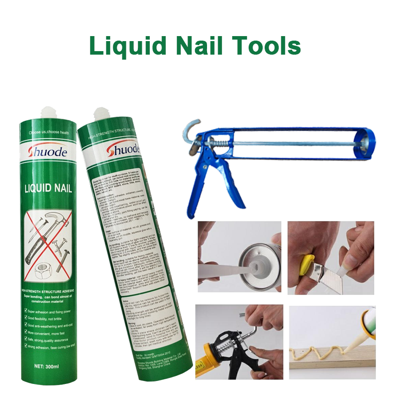 Fast Dry Liquid Nails Free Glue Strong Nail Adhesive PVC Gum Edge Bonding Glue