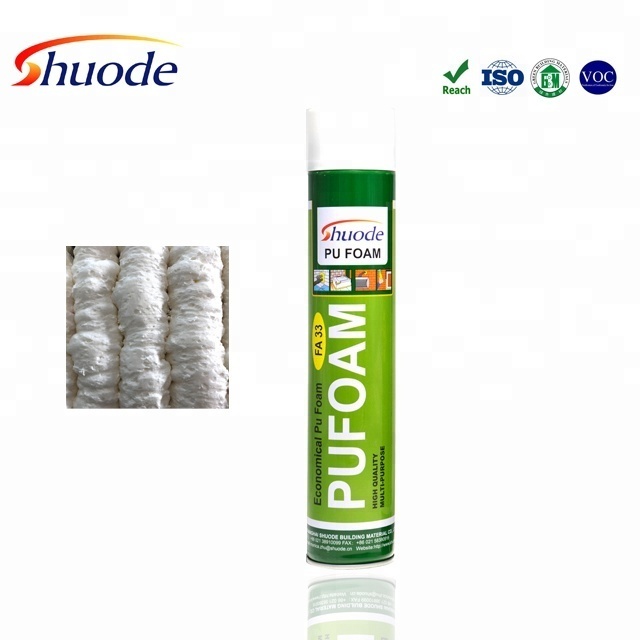 Straw type door frame fixing pu foam expanding foam