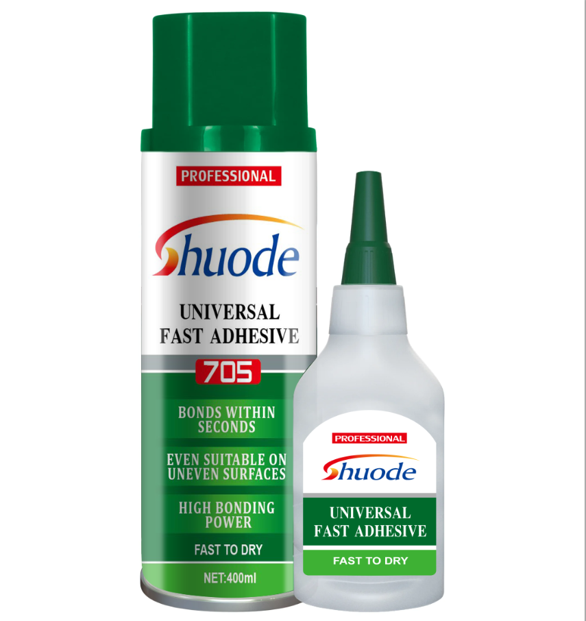 Shuode MDF Kit Best High Viscosity Cyanoacrylate Adhesive Super Glue with Accelerator