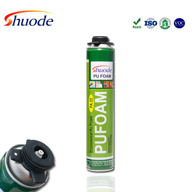 high density 750ml polyurethane spray foam closed cell