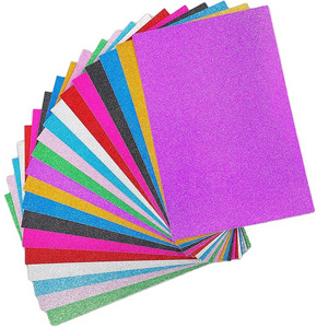 Multi Color Glitter Cardstock Wholesale factory A4 DIY Decorations Glitter Cardstock Pack