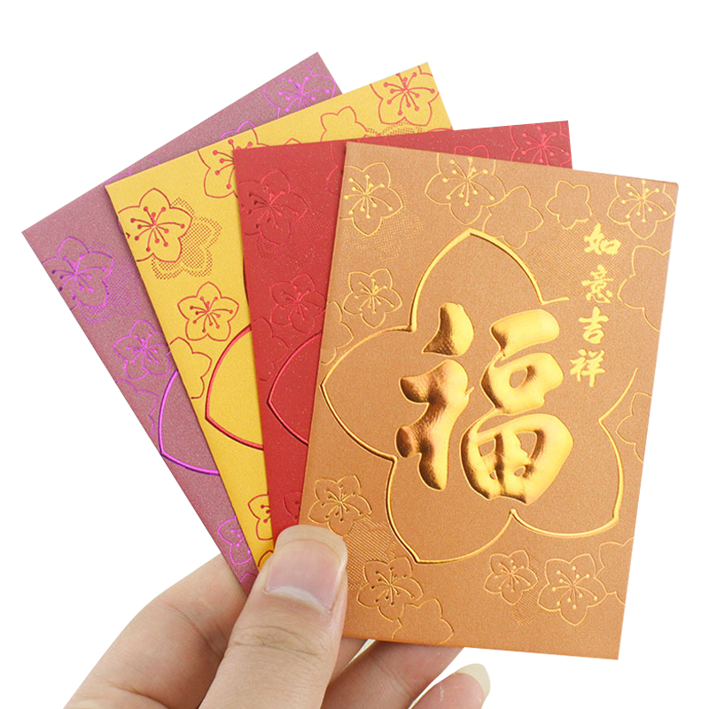 Factory direct supply red packet ang pow special paper envelopes chinese new year red packet