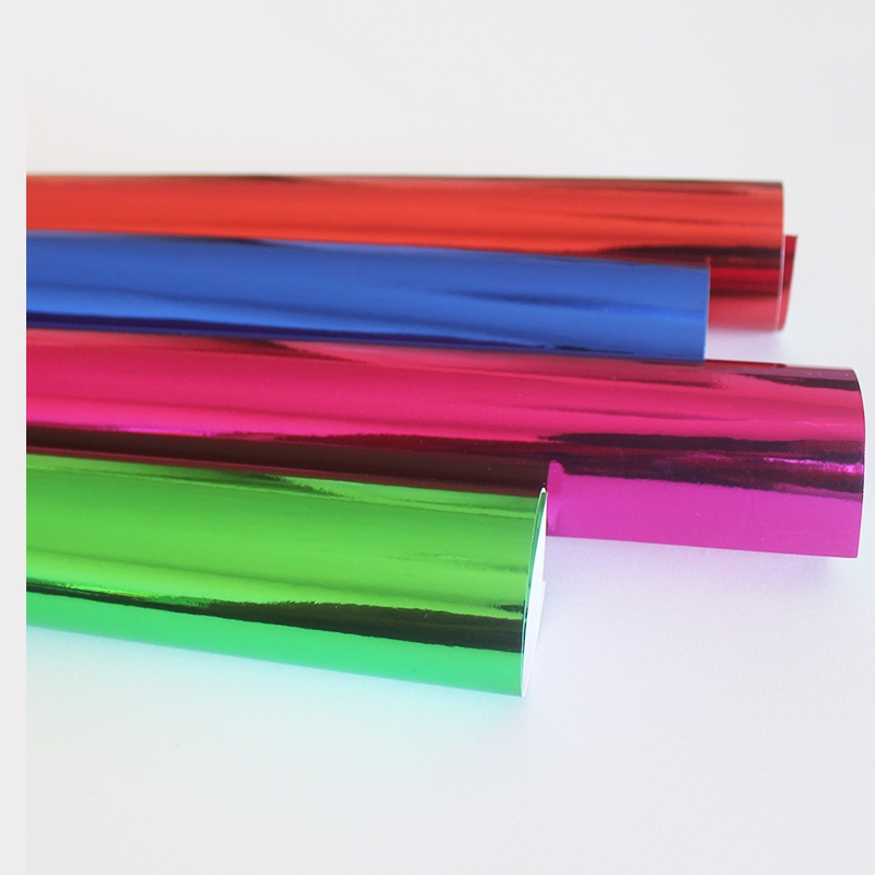 Hot selling adhesive_mirror_paper mirror contact paper metallic cardstock