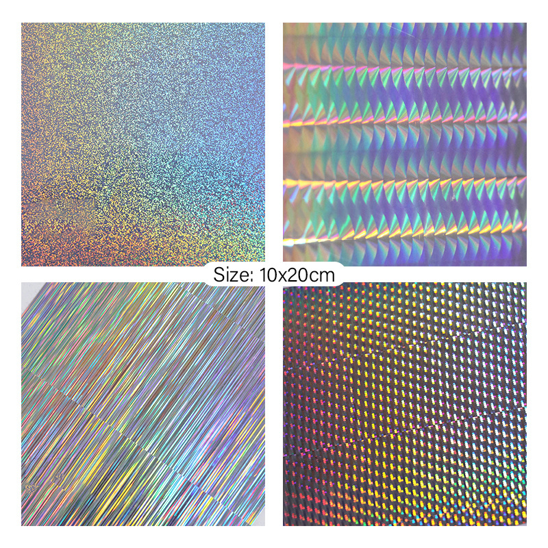 Metallic Holographic Card Stock Shiny Iridescent Mirror Paper Sheets Mixed Color Paper Thick Cardstock Resin Craft Filling