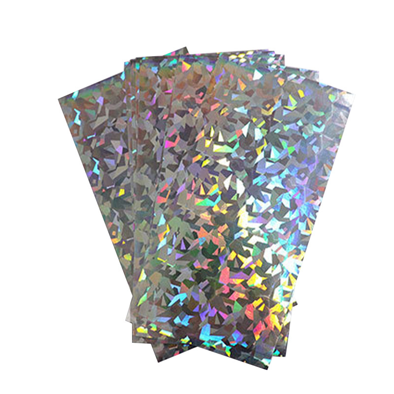 Metallic Holographic Card Stock Shiny Iridescent Mirror Paper Sheets Mixed Color Paper Thick Cardstock Resin Craft Filling