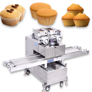 Food industrial processing round shape cupcake muffin cake machine Madeleine cake making machine