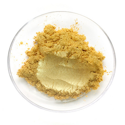 Shining Metallic Pearl Pigment Pure Gold Pearlescent Pigment Gold Paint Powder Gold Mica Powder for Coating Paint