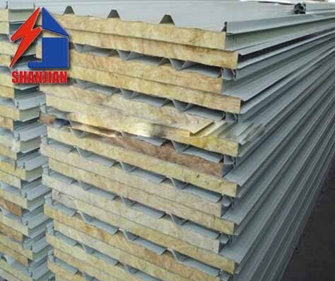 Fireproof Glass Wool Sandwich Panel for Prefab House Roof