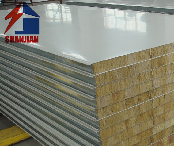 Fireproof Glass Wool Sandwich Panel for Prefab House Roof