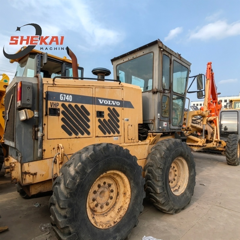 Used Construction Machinery Machine Volvo g740 Wheel Grader 15 Ton Land Grader In Shanghai