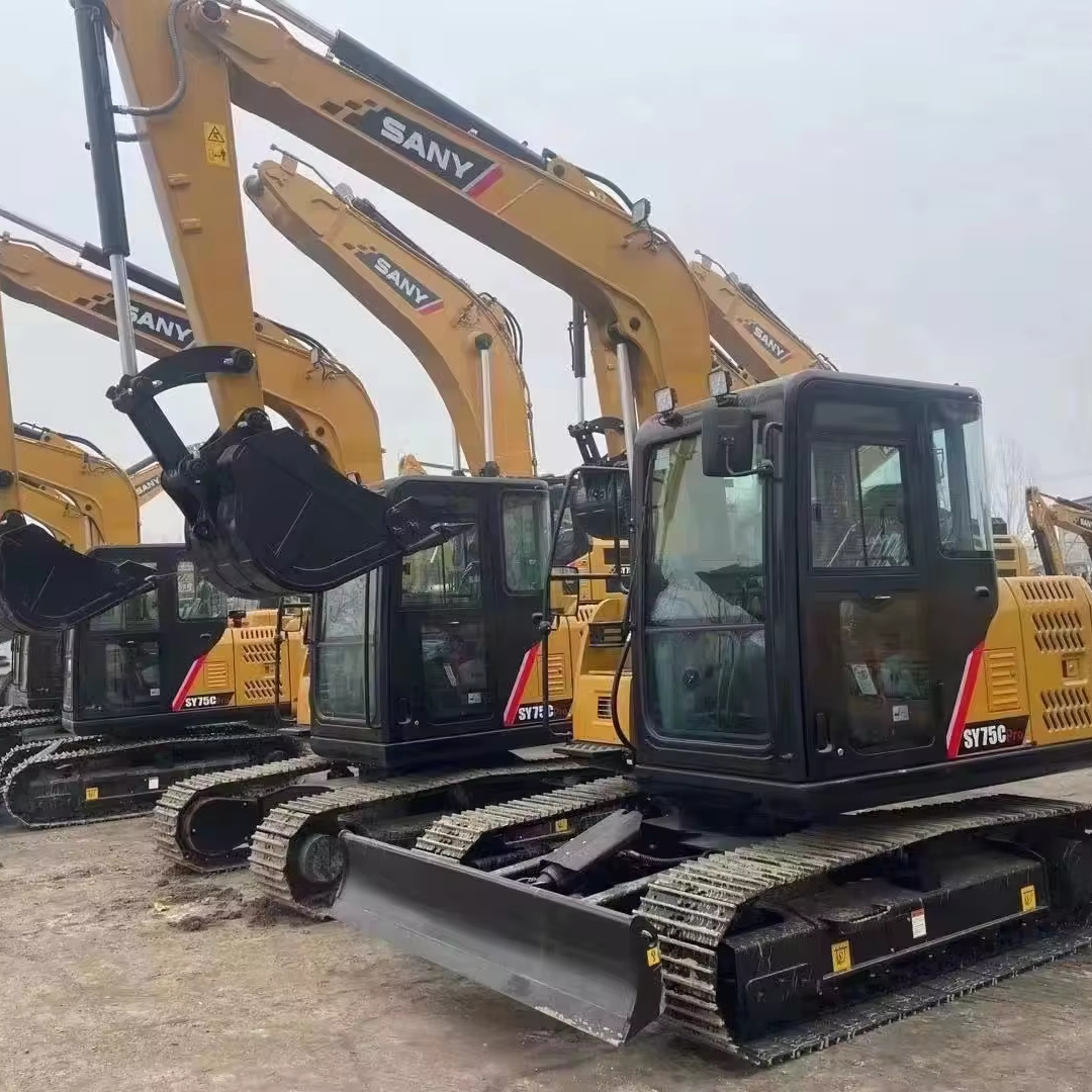 Sale Used High Quality Hydraulic Mini Used Excavator  Sany sy75c 7 Ton