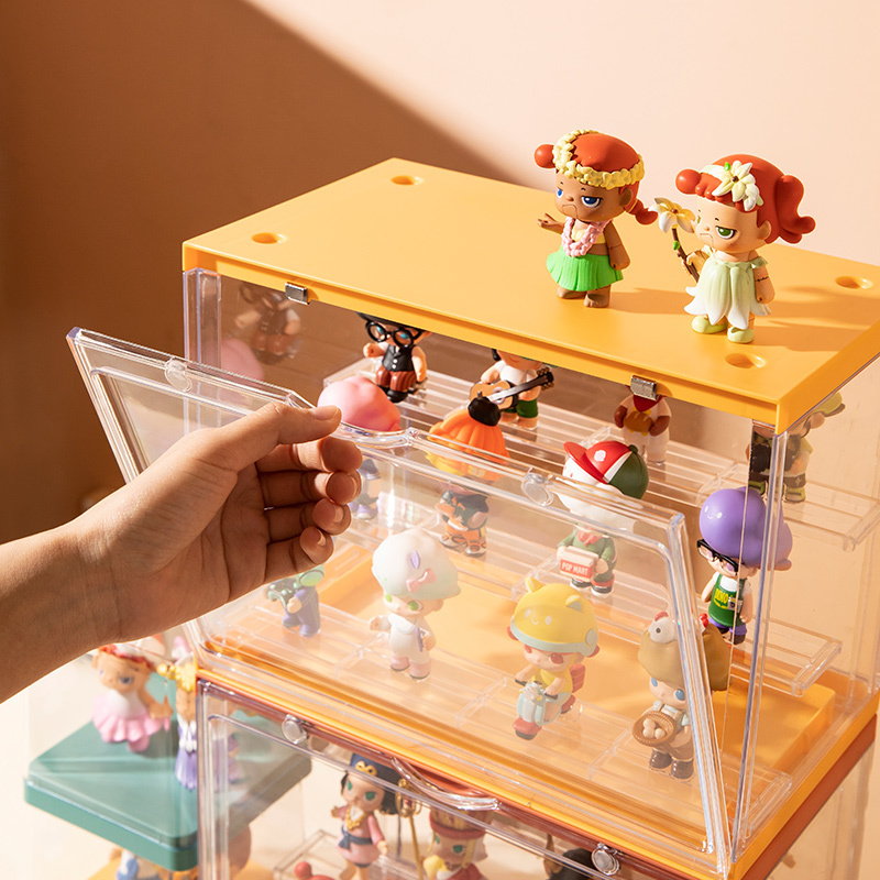 Blind Box storage display stand hand-made Pop Mart transparent acrylic doll box doll Lego box