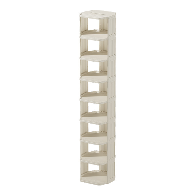 Jeko&Jeko Stand Small Narrow Vertical Shoe Shelf for Entryway Hallway Dorm Bathroom