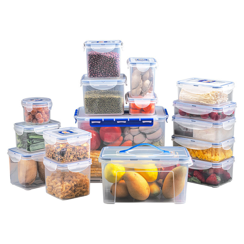 Muliti Size Eco-friendly PP BPA Free Easy Lock Food Storage Container box Lunch Meal Refrigerator Airtight Crisper