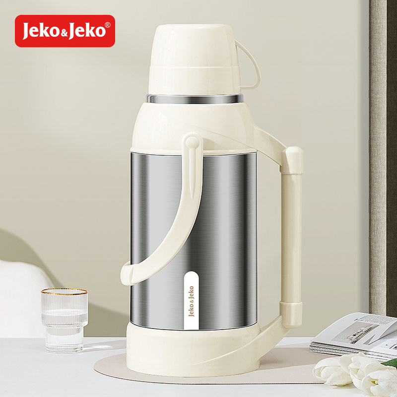 Jeko&Jeko Coffee Carafe 60 Oz Thermos Coffee Kettle Household Bottle Insulated Double Walled Vacuum Kettle