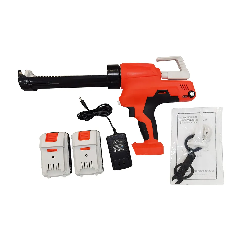 21V Heavy Duty Industrial Grade Cordless Glue Gun Electric Sausage Glass Caulking Powerful Battery Powered Power Caulking Guns