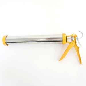 Hand Tool 16 Inches Aluminum Alloy 600ML Glass Silicone Gun Manual Sausage Caulking Gun