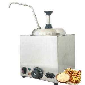 Electric Cheese Dispenser Round Stainless Steel Fudge Chocolate Sauce Butter Dispenser With Pump High Quality 220V/110V